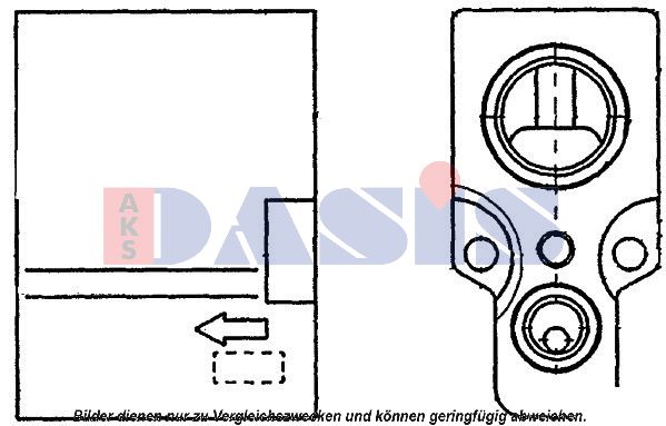 AKS DASIS išsiplėtimo vožtuvas, oro kondicionavimas 840104N